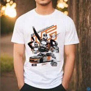 Noah Gragson, Men's JR Motorsports T-Shirt - White. Size: XL. NWT. (1693)